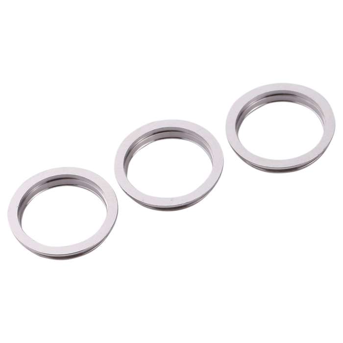 3 PCS Rear Camera Glass Lens Metal Protector Hoop Ring for iPhone 11 Pro & 11 Pro Max(Grey)