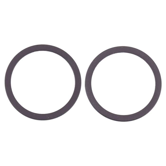 2 PCS Rear Camera Glass Lens Metal Protector Hoop Ring for iPhone 12 Mini(White)