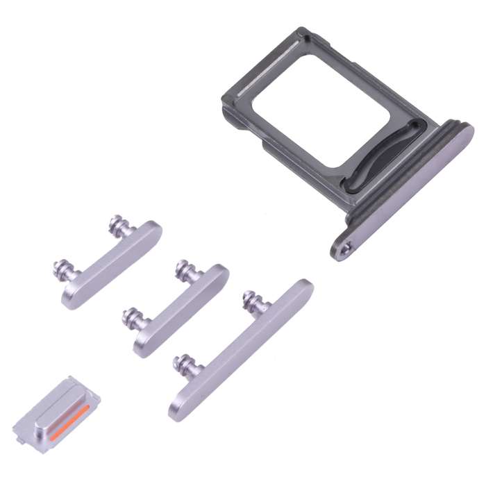 SIM Card Tray + SIM Card Tray + Side Keys for iPhone 14 Pro (Black)