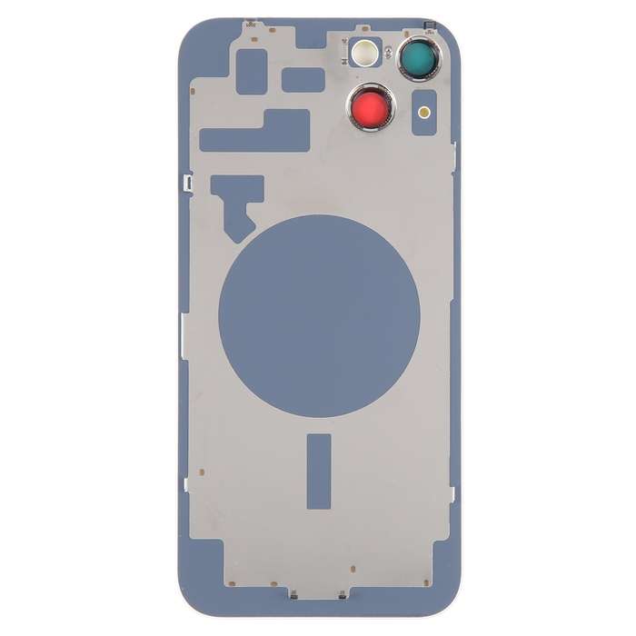 Glass Battery Back Cover with Holder for iPhone 14(White)