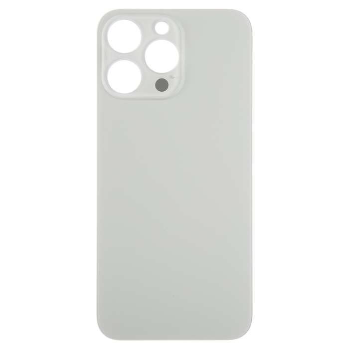 For iPhone 15 Pro Glass Battery Back Cover(Black)