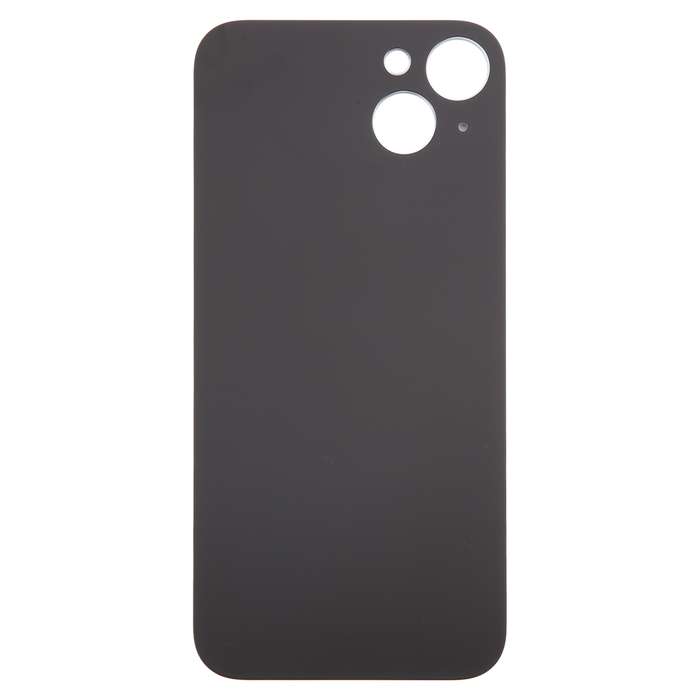 For iPhone 15 Plus Easy Replacement Big Camera Hole Glass Back Battery Cover(Yellow)