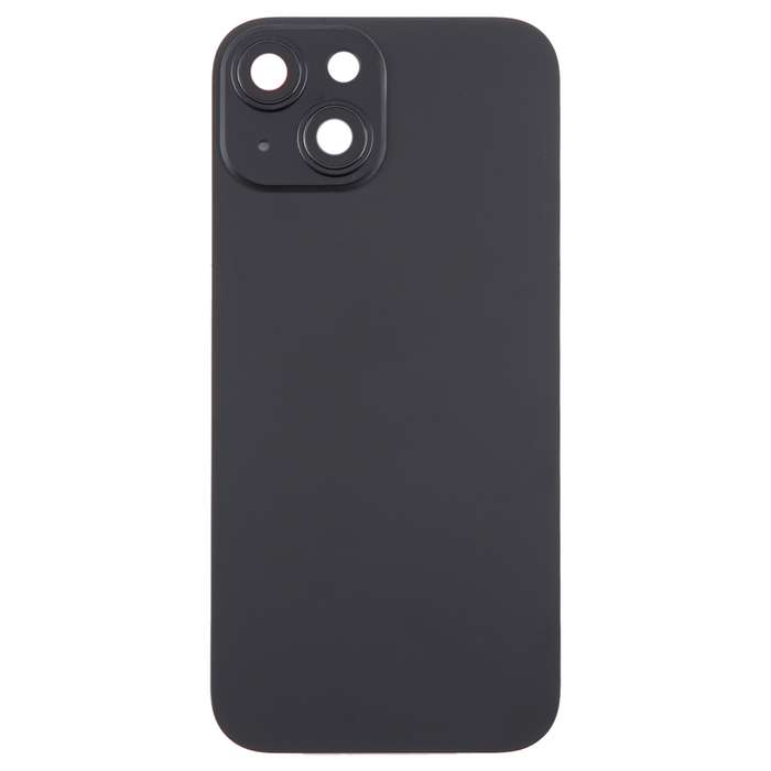 For iPhone 15 Plus Glass Battery Back Cover with Camera Lens Cover(Pink)
