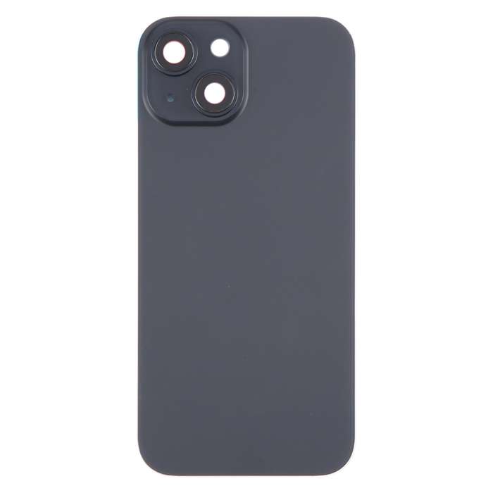For iPhone 15 Plus Battery Back Cover with Camera Lens Cover + MagSafe Magnet(Blue)