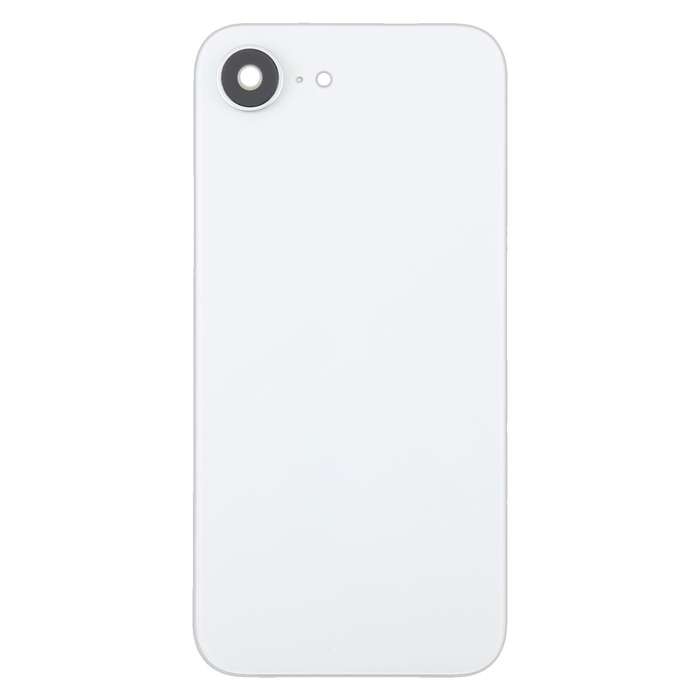 For iPhone 16e Glass Battery Back Cover with Camera Lens Cover(Black)