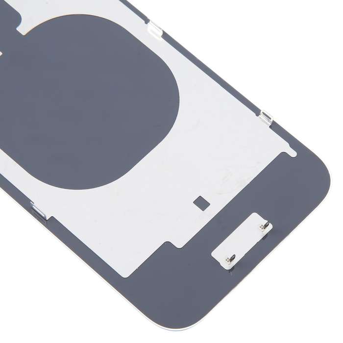 For iPhone 16e Glass Battery Back Cover with Camera Lens Cover(Black)