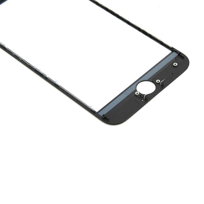 Front Screen Outer Glass Lens with Front LCD Screen Bezel Frame for iPhone 8(Black)
