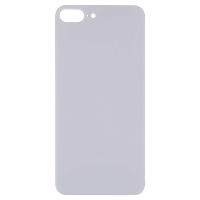 Easy Replacement Big Camera Hole Glass Back Battery Cover with Adhesive for iPhone 8 Plus(Black)