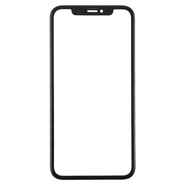 Front Screen Outer Glass Lens with Frame + OCA Optically Clear Adhesive for iPhone XR(Black)