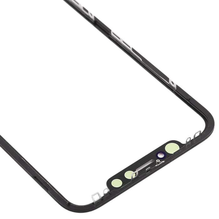 Front Screen Outer Glass Lens with Frame + OCA Optically Clear Adhesive for iPhone XR(Black)