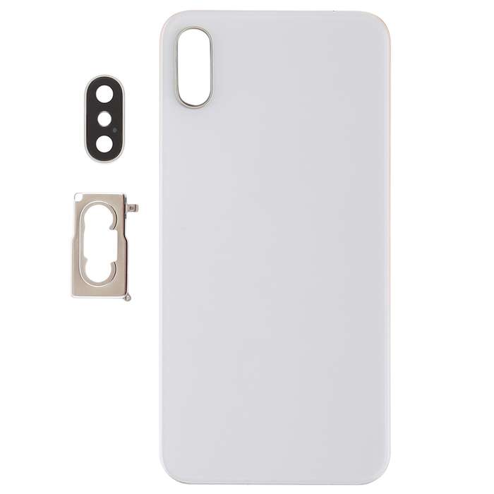 Battery Back Cover with Back Camera Bezel & Lens & Adhesive for iPhone XS(White)