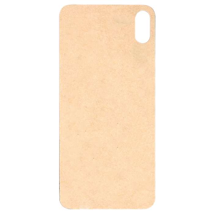 Easy Replacement Big Camera Hole Glass Back Battery Cover with Adhesive for iPhone XS(Black)