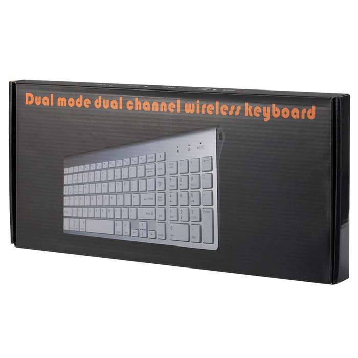 K368 Dual Mode Dual Channel 102 Keys Wireless Bluetooth Keyboard for Laptop, Notebook, Tablet and Sm