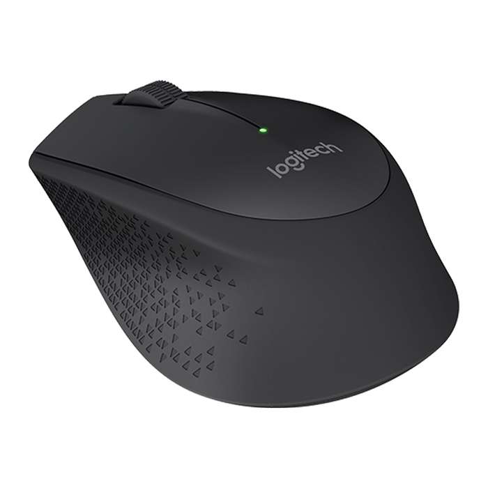 Logitech M280 2.4GHz 3-keys 1000DPI Wireless Optical Mouse, Wireless Range: 10m(Black)