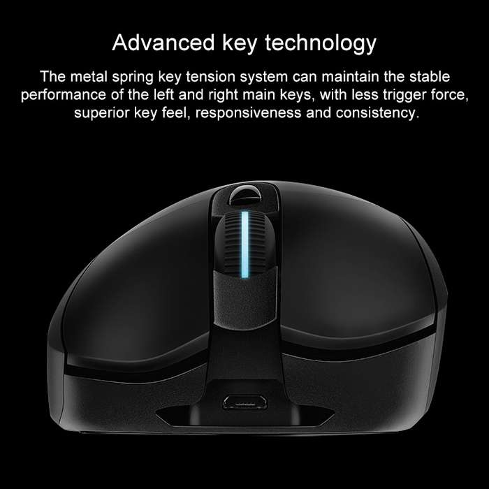 Logitech G703 LIGHTSPEED 16000 DPI 6 Programmable Buttons HERO 16K Sensor RGB Backlight Wireless Opt