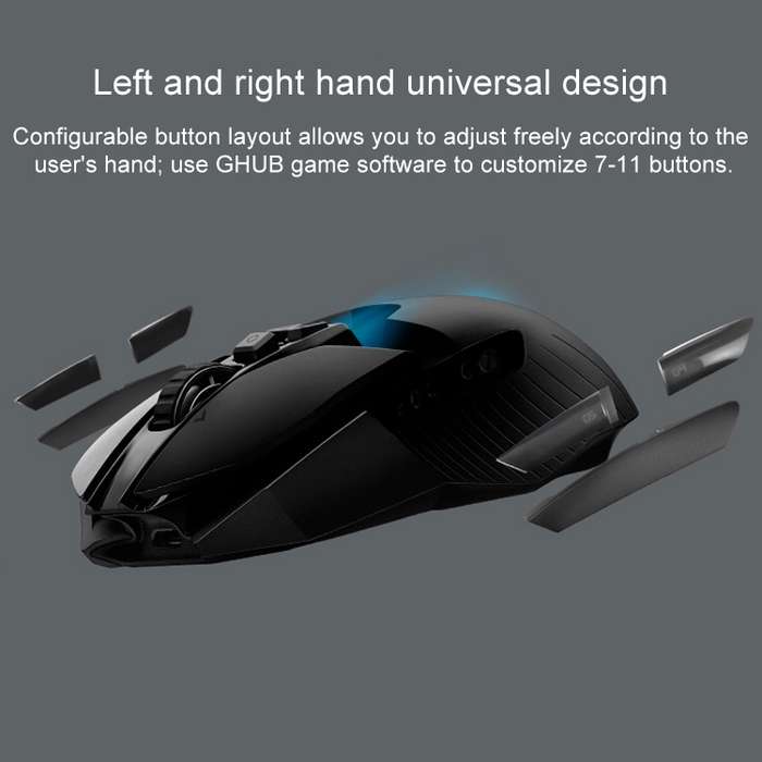 Logitech G903 LIGHTSPEED 16000 DPI 11 Buttons HERO 16K Sensor RGB Backlight Left and Right Hands Uni