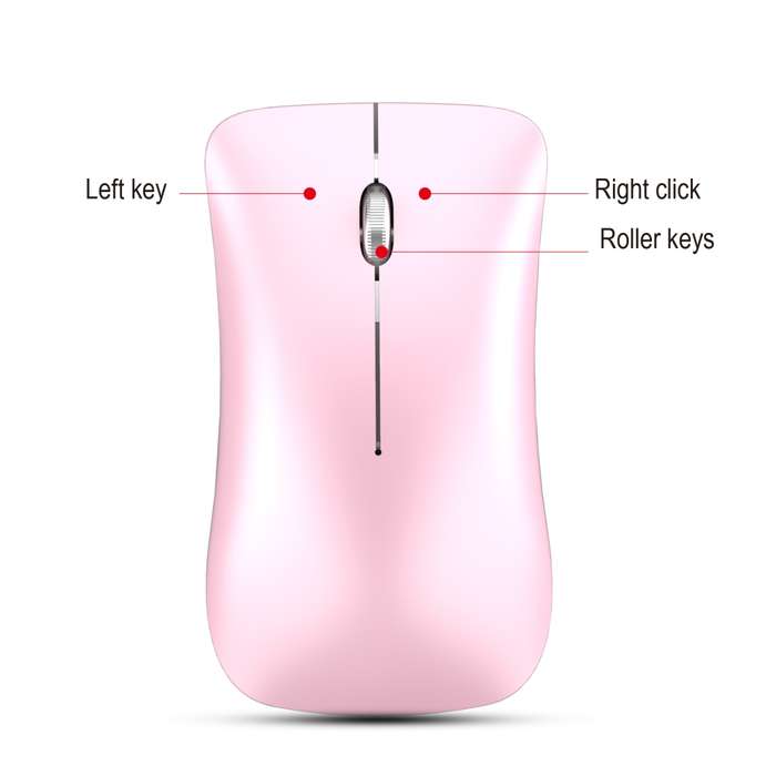 HXSJ T23F Bluetooth + 2.4GHz Wireless Dual Modes 4-Keys 1600 DPI Adjustable Ergonomics Optical Mouse