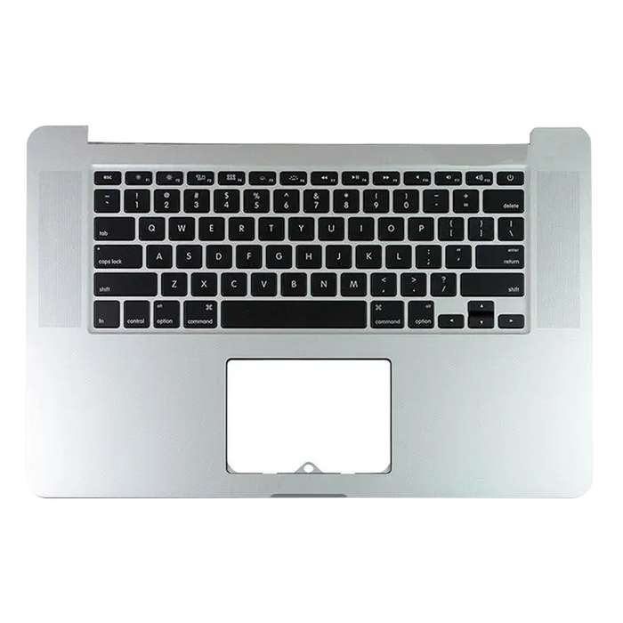For Macbook Pro 15 A1398 2013 2014 US Keyboard with C Shell (Silver)
