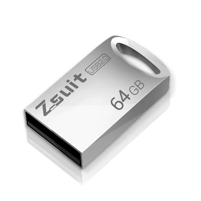 Zsuit 64GB USB 2.0 Mini Metal Ring Shape USB Flash Disk