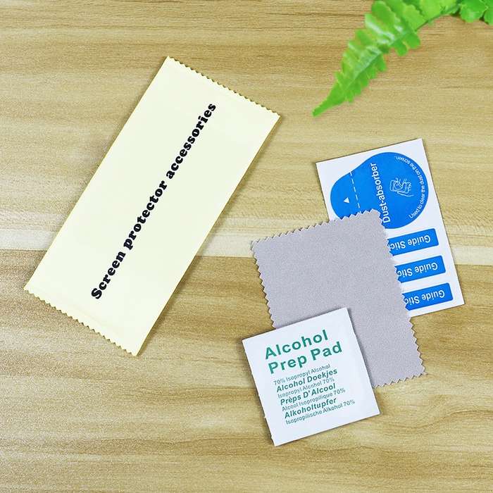 200 PCS Tempered Glass Phone LCD Screen Protector Dust Removal Dry Wet Cleaning Wipes Paper Tools Se