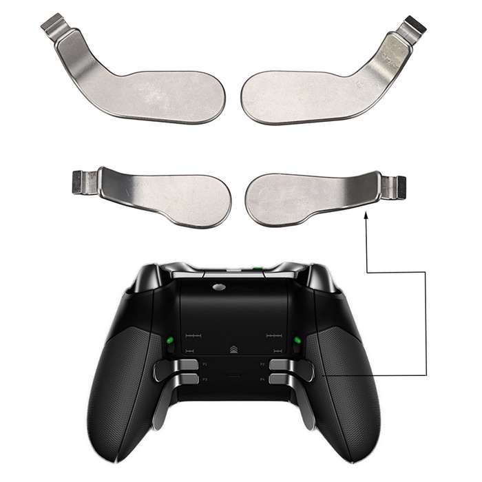 18 PCS Game Controller Handle Key Replacement Accessories for Xbox One ELITE(Green)
