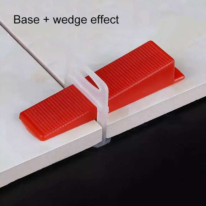 100 PCS 2.0mm Lengthen Tile Leveling System Clips Kit Wall Floor Tile Spacer Tiling Tool for Paving