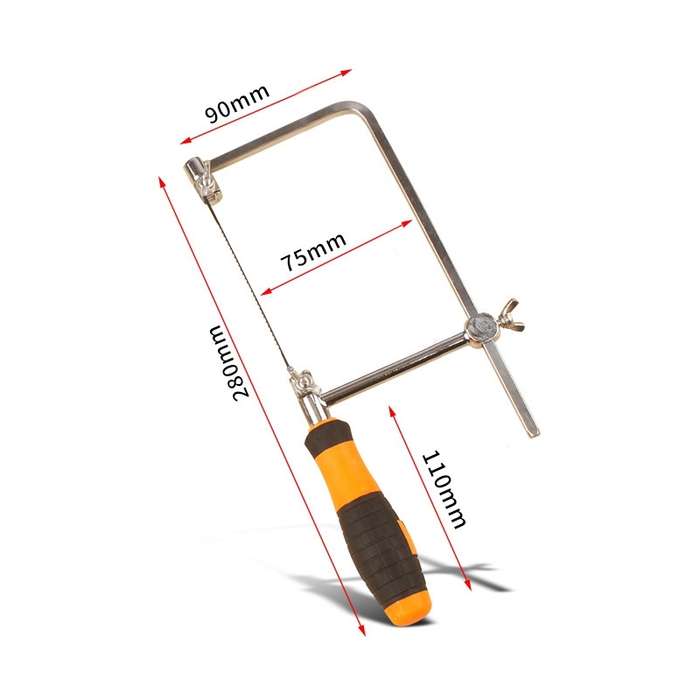 U Shape Hacksaw with Blades for Metal / Wood / Plastic Tube / Wire DIY Hand Tool Portable Woodworkin