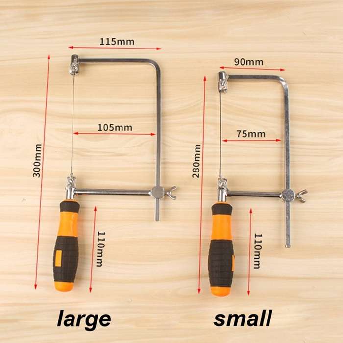 U Shape Hacksaw with Blades for Metal / Wood / Plastic Tube / Wire DIY Hand Tool Portable Woodworkin