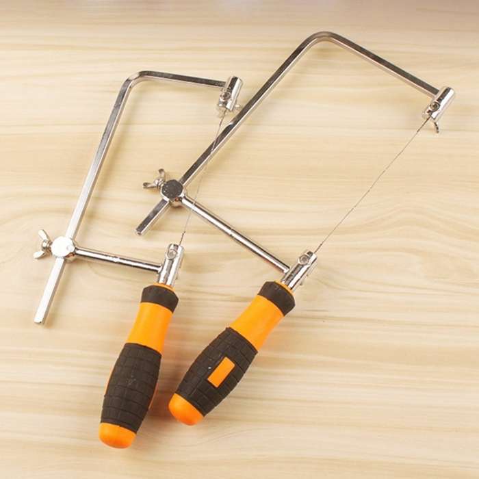 U Shape Hacksaw with Blades for Metal / Wood / Plastic Tube / Wire DIY Hand Tool Portable Woodworkin