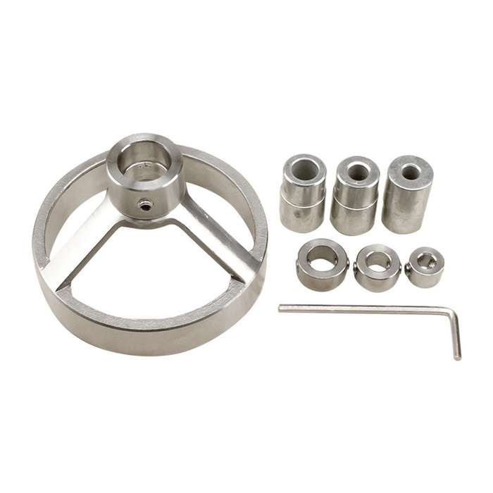 8 in 1 Drill Guide Vertical Pocket Hole Jig 5/6/7/8/9/10/12mm Drill Bit Hole Locator Stainless Steel