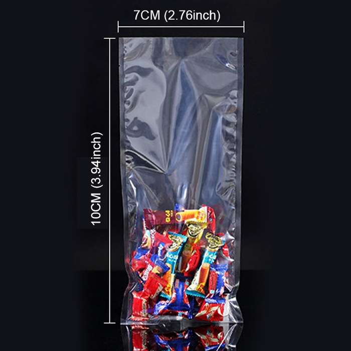 100 PCS Food Vacuum Packaging Transparent Plastic Bag Nylon Fresh-keeping Bag, Size: 7cm x 10cm