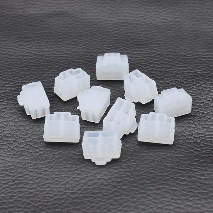 20 PCS Silicone Anti-Dust Plugs for RJ45 Port(Transparent)