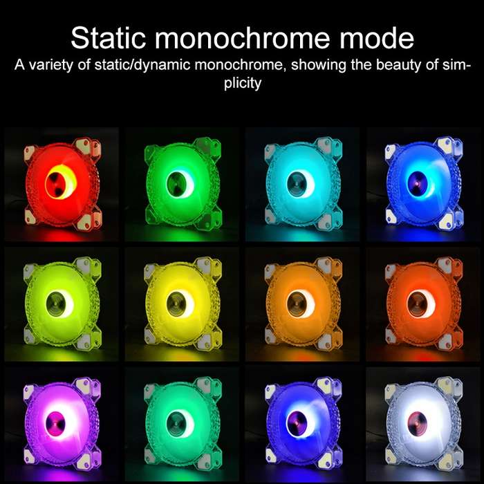 COOLMOON RGB Cooling Fan120mm PWM 6PIN S1 ARGB Fans