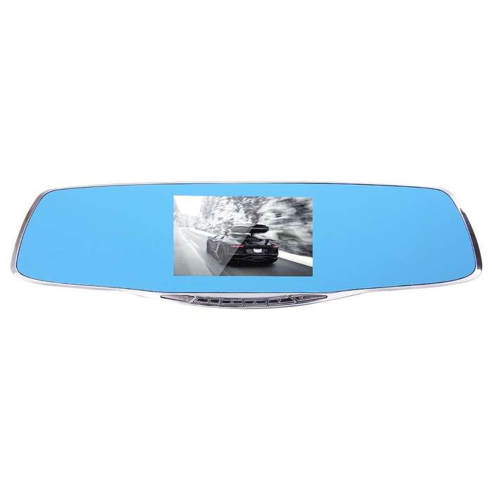 G835 HD 1080P 4.3 inch Screen Display Rearview Mirror Vehicle DVR, Generalplus 2248, 2 Cameras 170 D