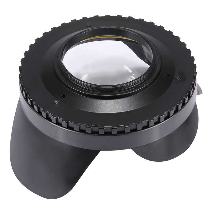 PULUZ 0.7X~0.8X Amplification Optical Fisheye Lens Shade Wide Angle Dome Port Lens for Underwater Ho