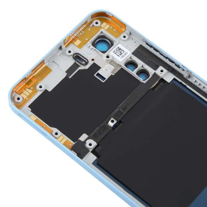 For ZTE Axon 40 Lite Plastic Battery Back Cover with Middle Frame / Camera Lens Cover(Black)