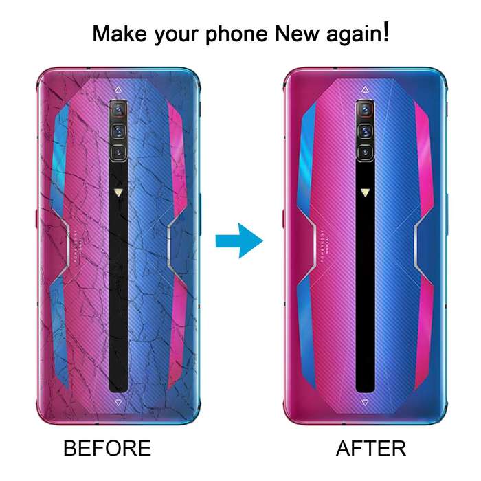For ZTE nubia RedMagic 6 NX669J Glass Battery Back Cover(Aurora)