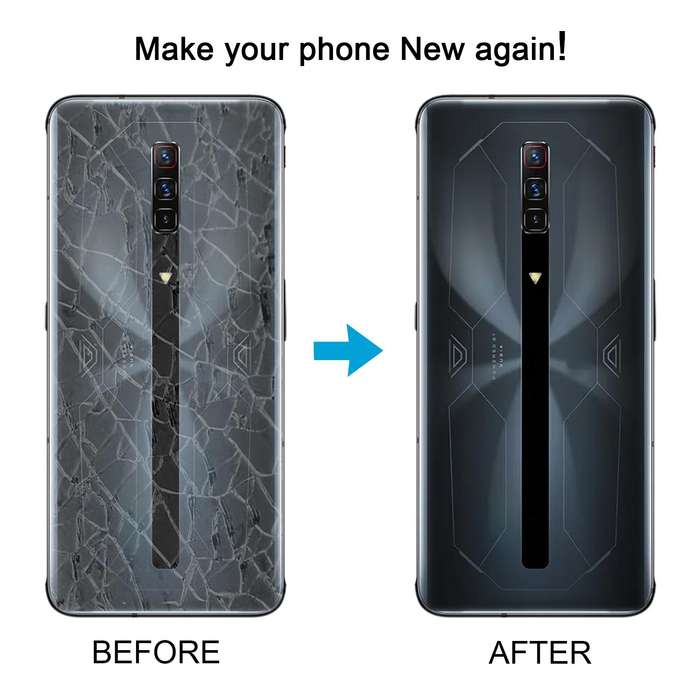 For ZTE nubia RedMagic 6S Pro Glass Battery Back Cover(Transparent)