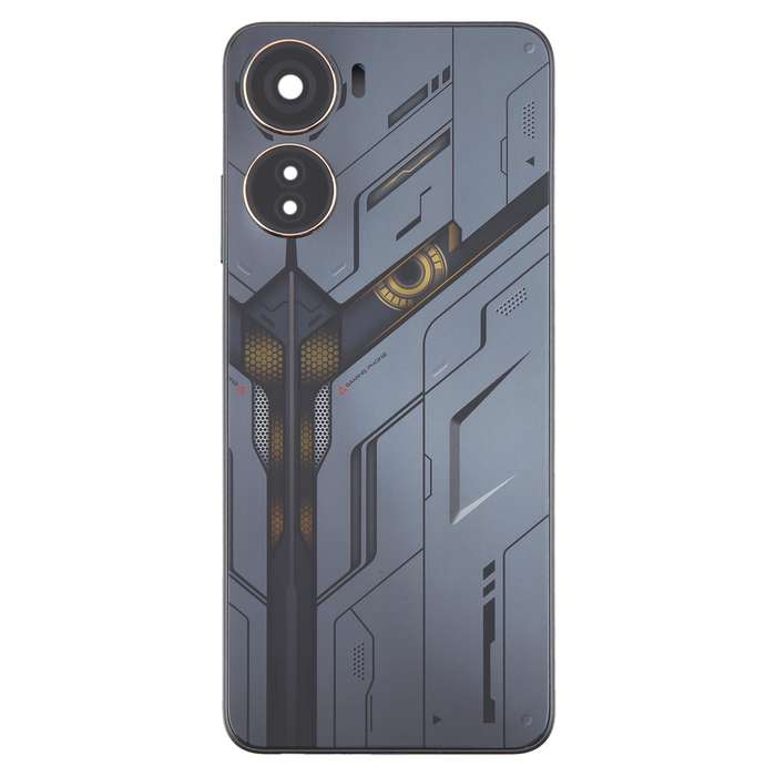 For ZTE nubia Neo 5G 8150N Plastic Battery Back Cover with Middle Frame / Camera Lens Cover(Yellow)