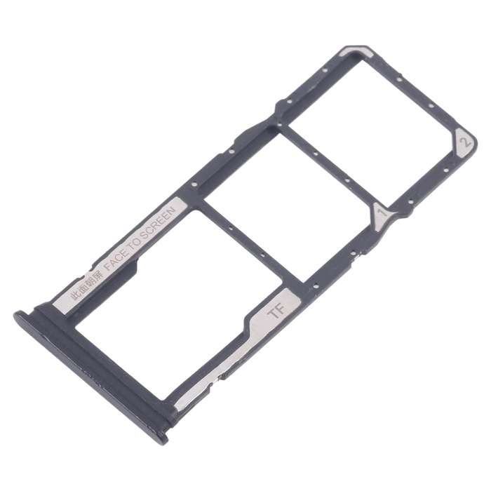 For Xiaomi Redmi 14C 4G 10pcs Original SIM Card Tray + SIM Card Tray + Micro SD Card Tray (Black)