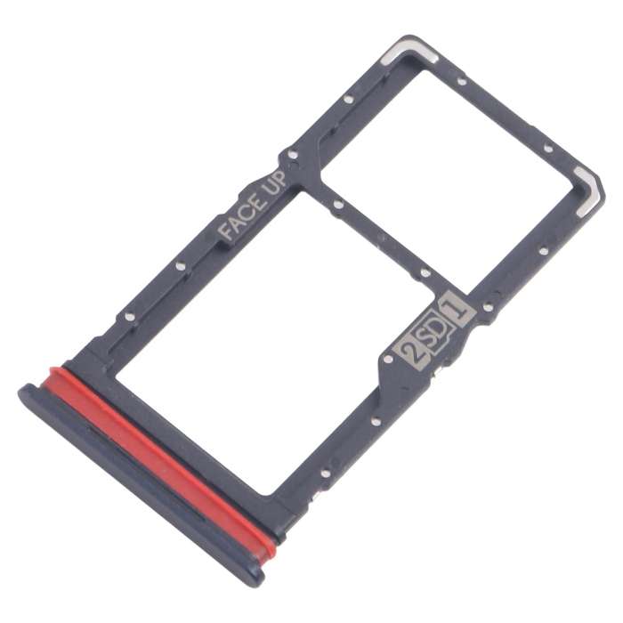 For Motorola Moto G53 XT2335-2 10pcs Original SIM + Micro SD Card Tray (Black)