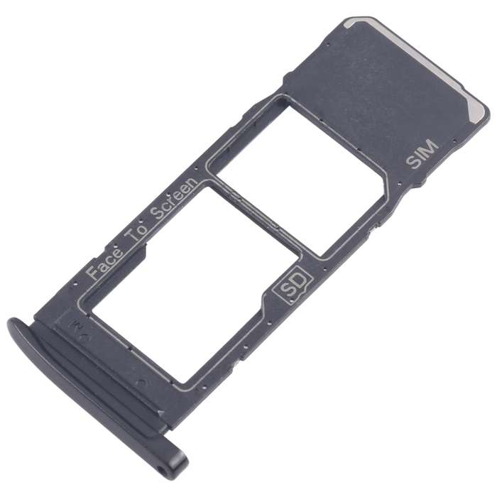 For Motorola Moto G7 Plus 10pcs Original SIM + Micro SD Card Tray (Black)