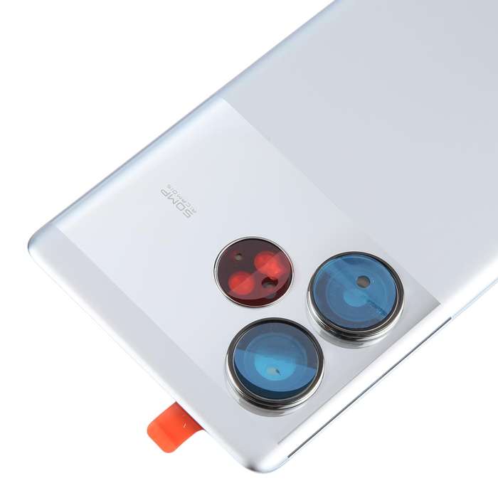 For Realme GT 6T Original Back Cover(Silver)