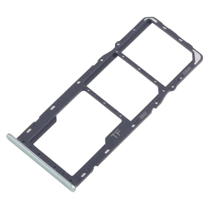 For ZTE Blade A35 SIM Card Tray + SIM Card Tray + Micro SD Card Tray (Black)