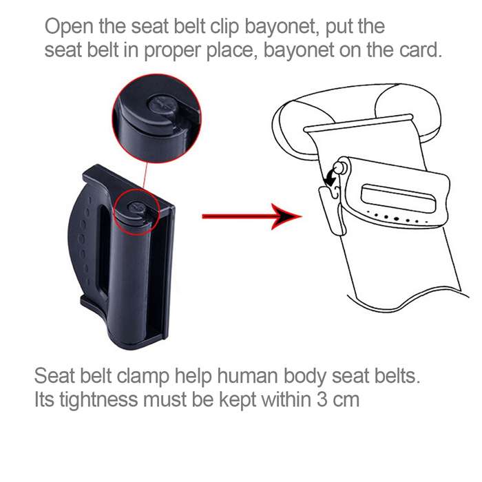 2 PCS SHUNWEI SD-1401 Car Safety Seat Belt Adjuster(Silver)