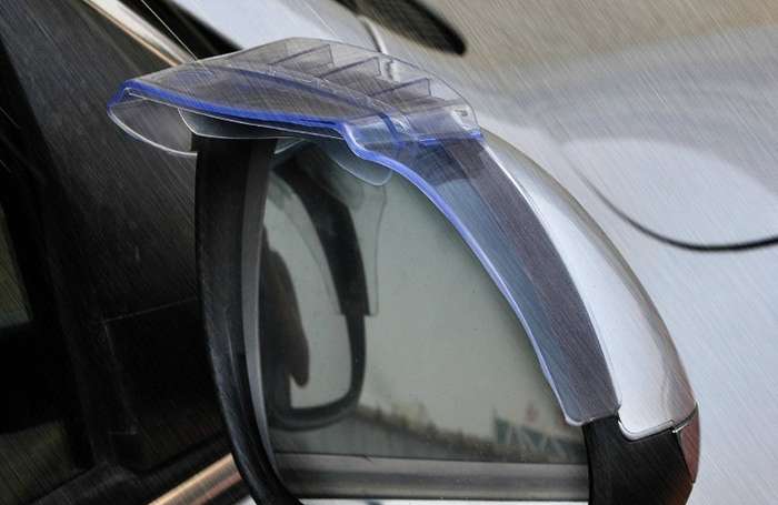 2 PCS Flexible Shielding Rain Board Rain Eyebrow with Wind Guide Apparatus for Car Rearview Mirrors(