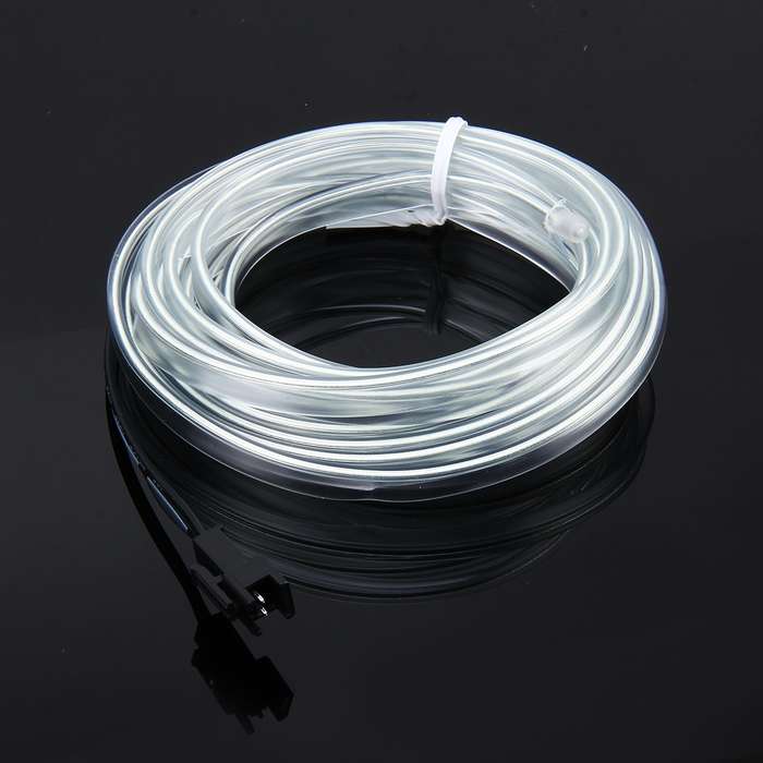 EL Cold Purple Light Waterproof Flat Flexible Car Strip Light with Driver for Car Decoration, Length