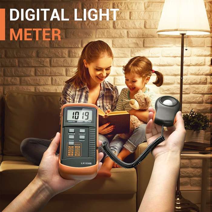 Digital Light Meter, Measuring Range: 0.1-200000 Lux