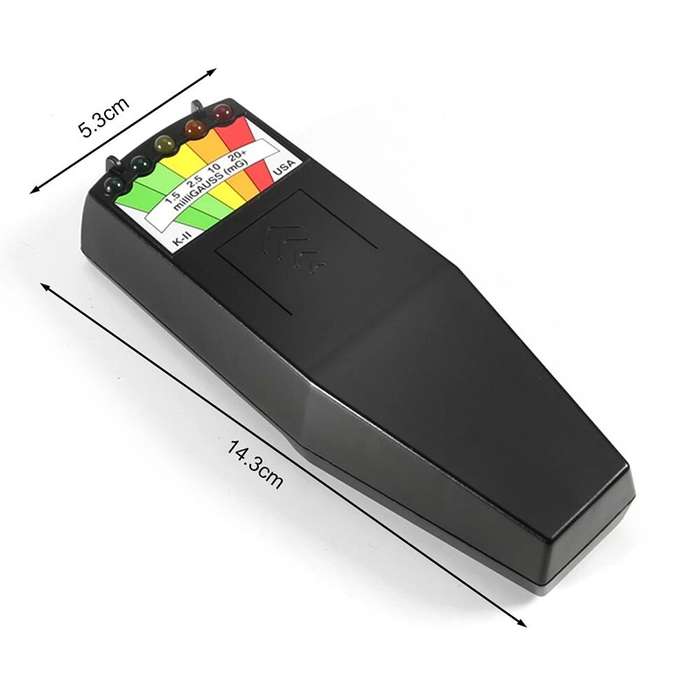 5-LED Electromagnetic Radiation Detector EMF Meter Tester