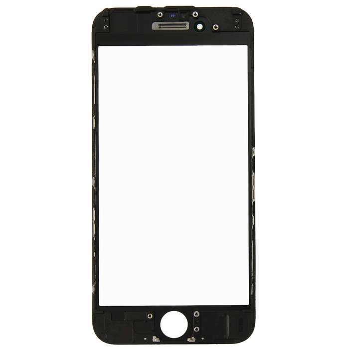 2 in 1 for iPhone 6 (Front Screen Outer Glass Lens + Frame)(White)